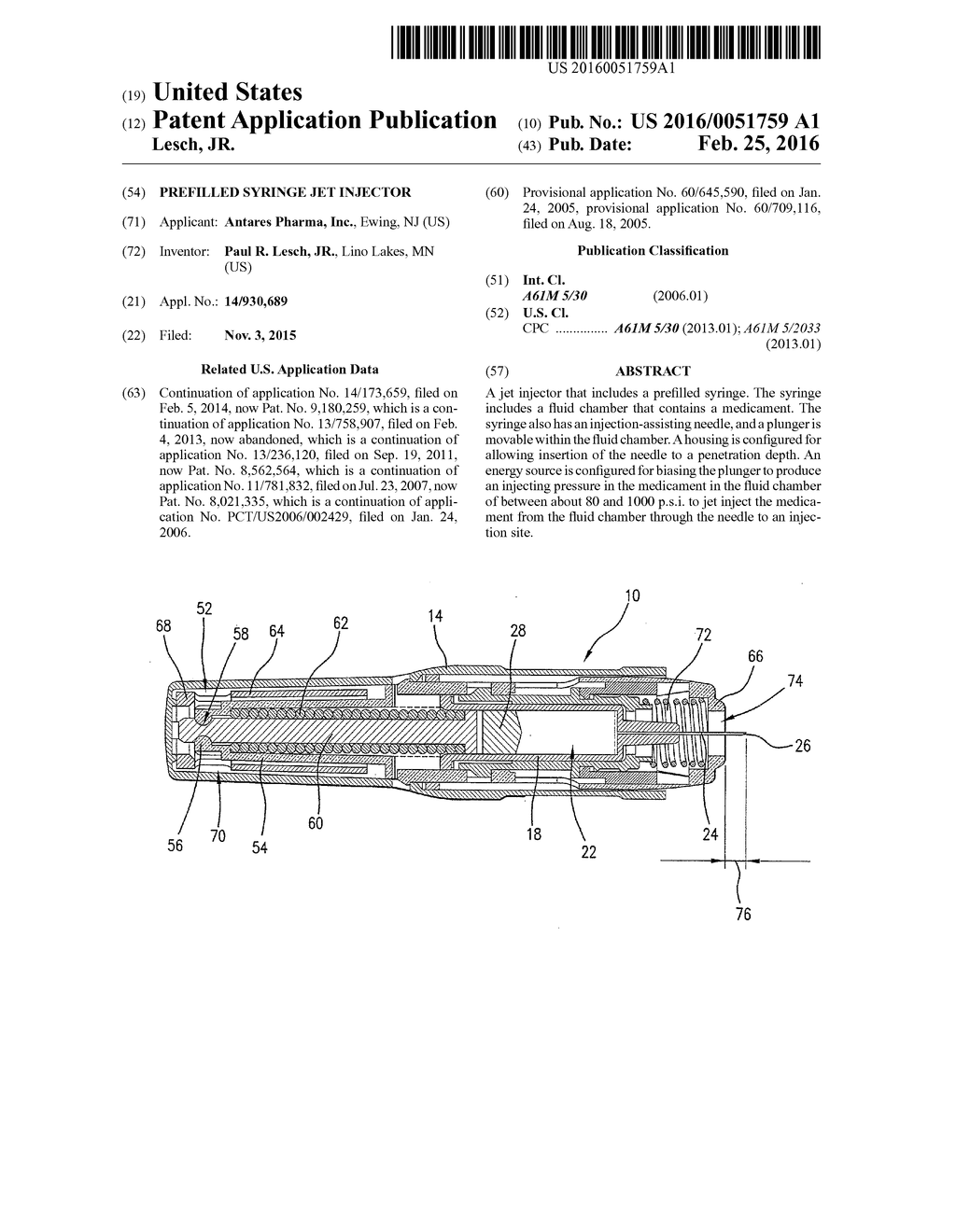 PREFILLED SYRINGE JET INJECTOR - diagram, schematic, and image 01