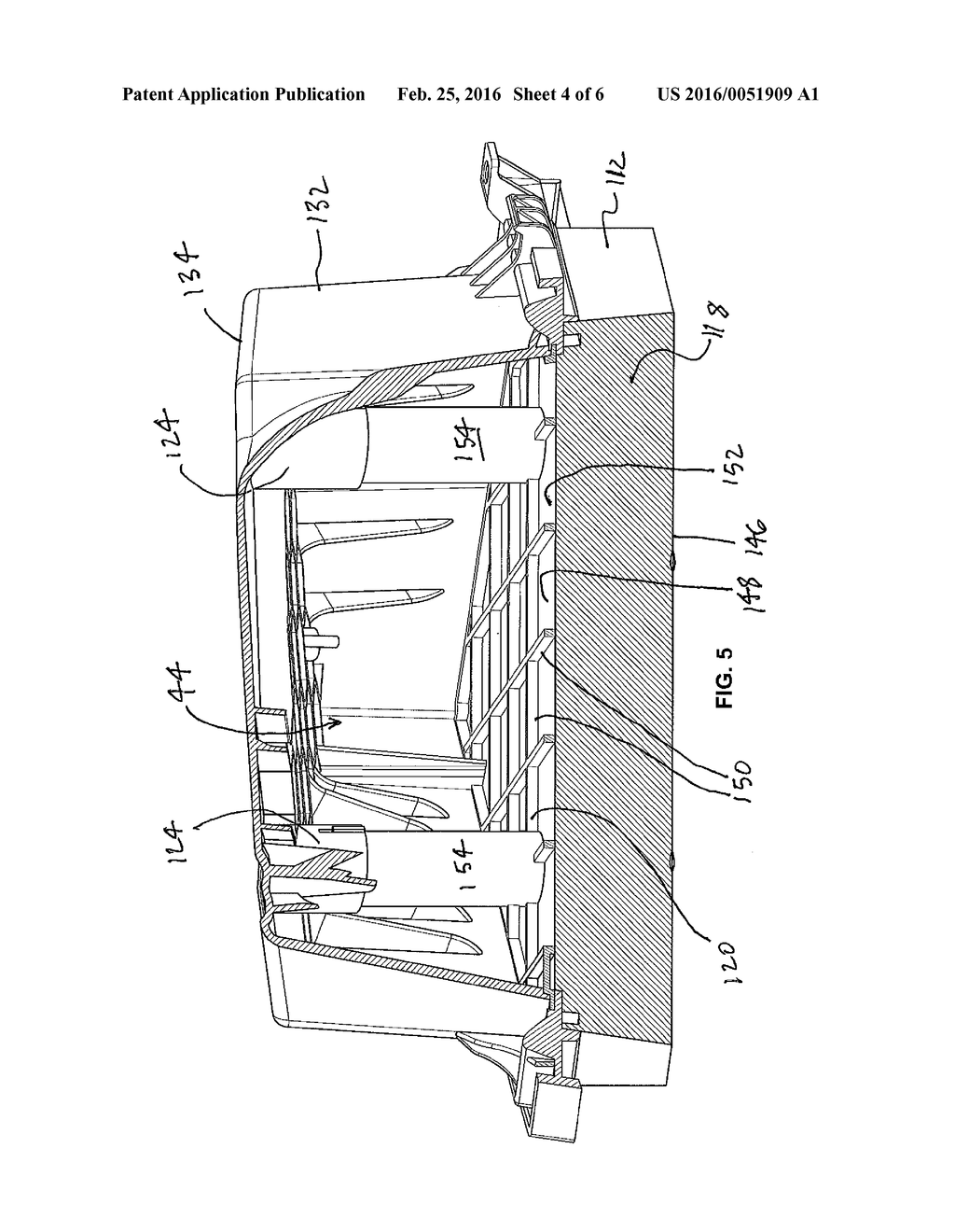 FILTER ELEMENT AND HOUSING WITH COOPERATING FILTER MEDIA SUPPORT     STRUCTURES - diagram, schematic, and image 05