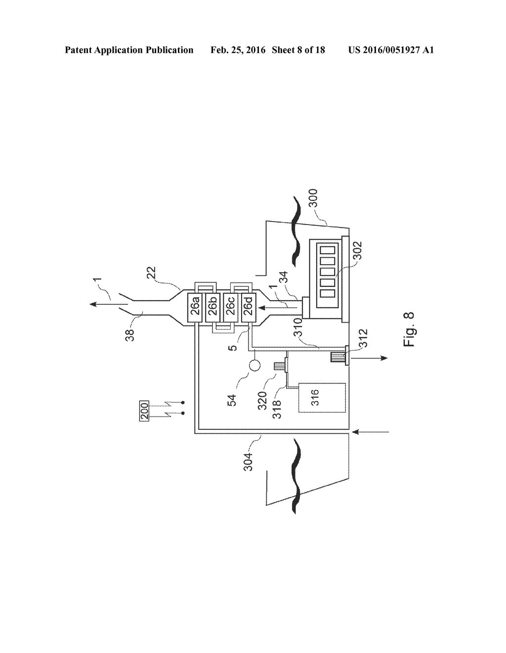 MEMBRANE-BASED EXHAUST GAS SCRUBBING METHOD AND SYSTEM - diagram, schematic, and image 09