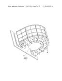 SUPPORT AND COMPRESSION ASSEMBLIES FOR CURVILINEAR MOLTEN METAL TRANSFER     DEVICE diagram and image