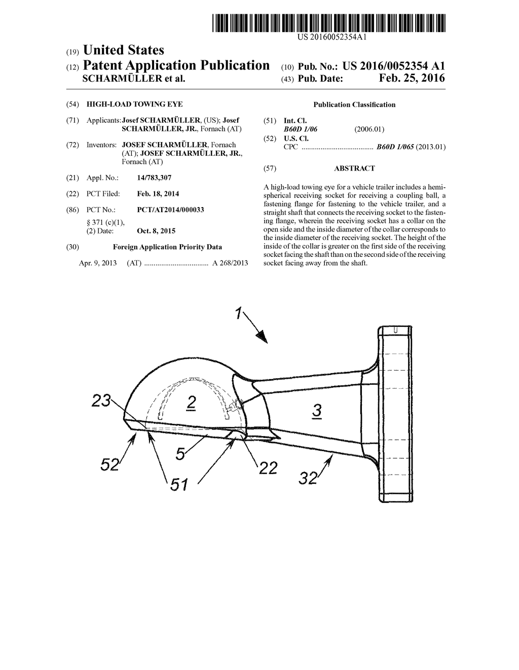 HIGH-LOAD TOWING EYE - diagram, schematic, and image 01