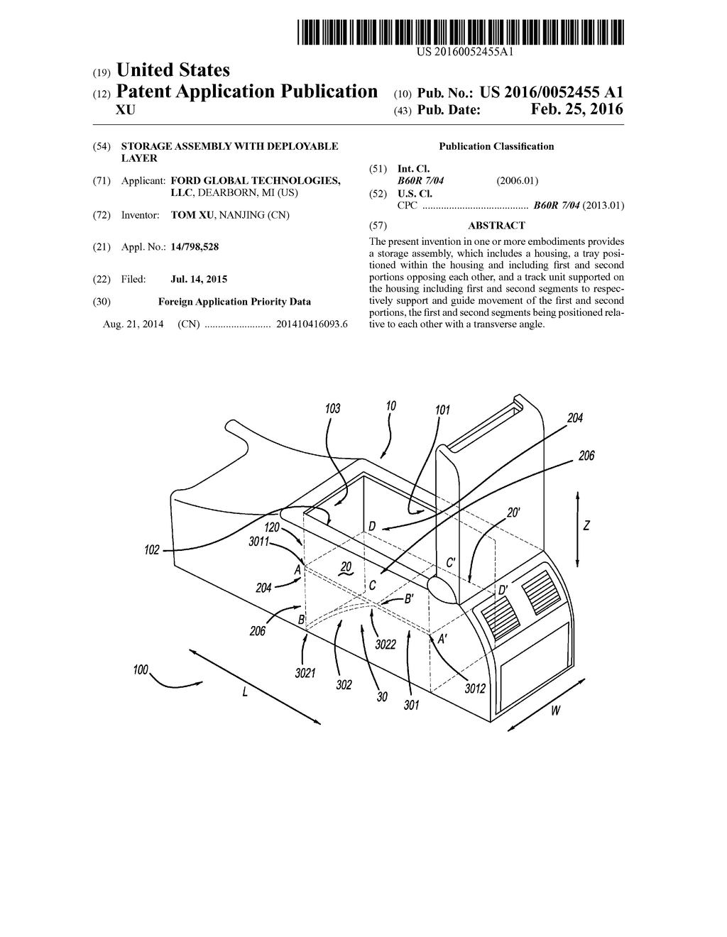 STORAGE ASSEMBLY WITH DEPLOYABLE LAYER - diagram, schematic, and image 01