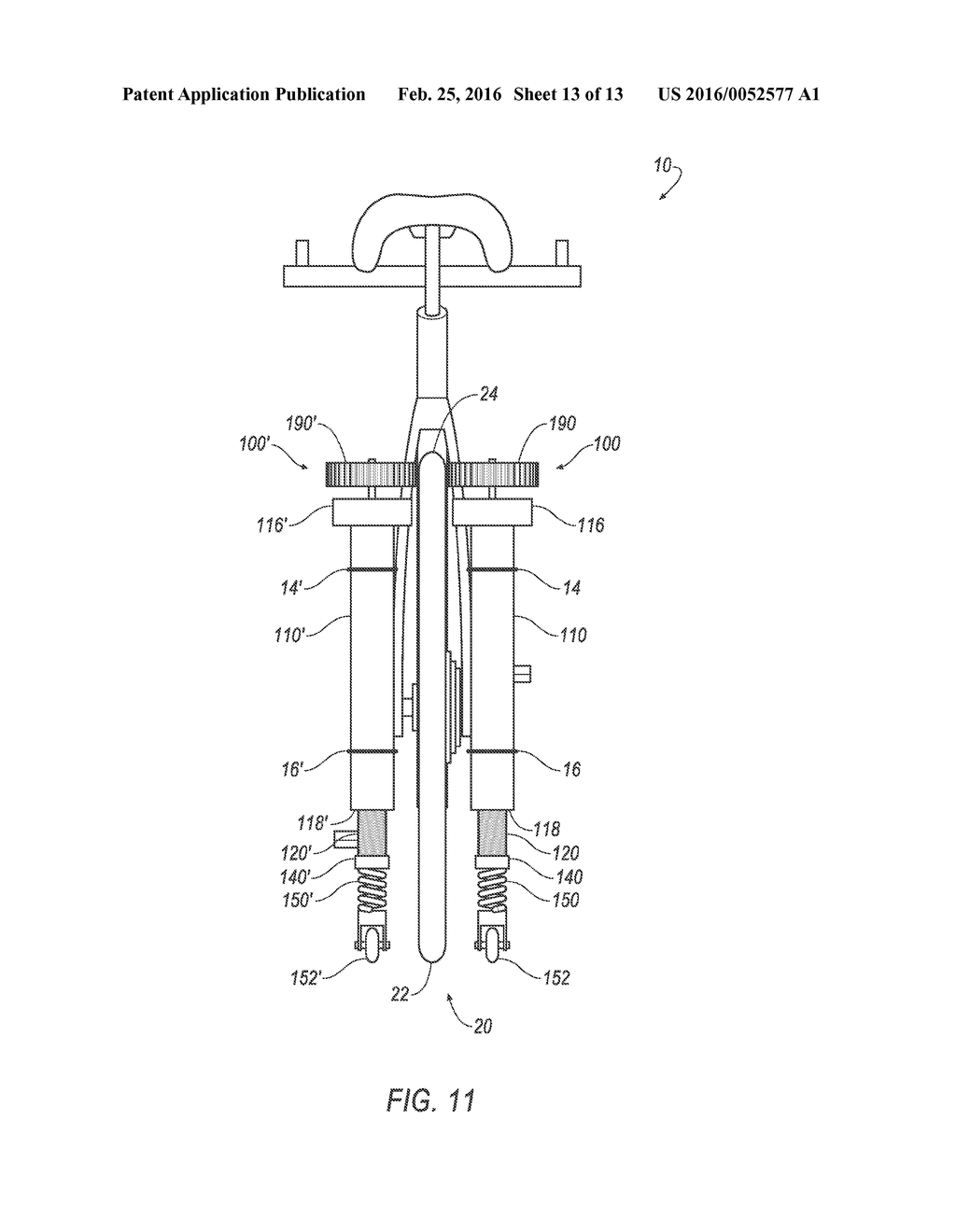 AUTOMATICALLY DEPLOYED BICYCLE SUPPORT - diagram, schematic, and image 14