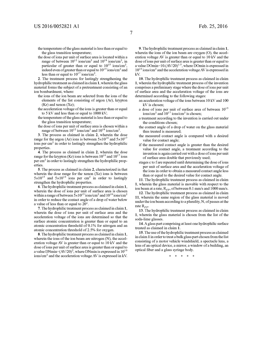 ION BEAM TREATMENT METHOD FOR PRODUCING SUPERHYDROPHILIC GLASS MATERIALS - diagram, schematic, and image 13