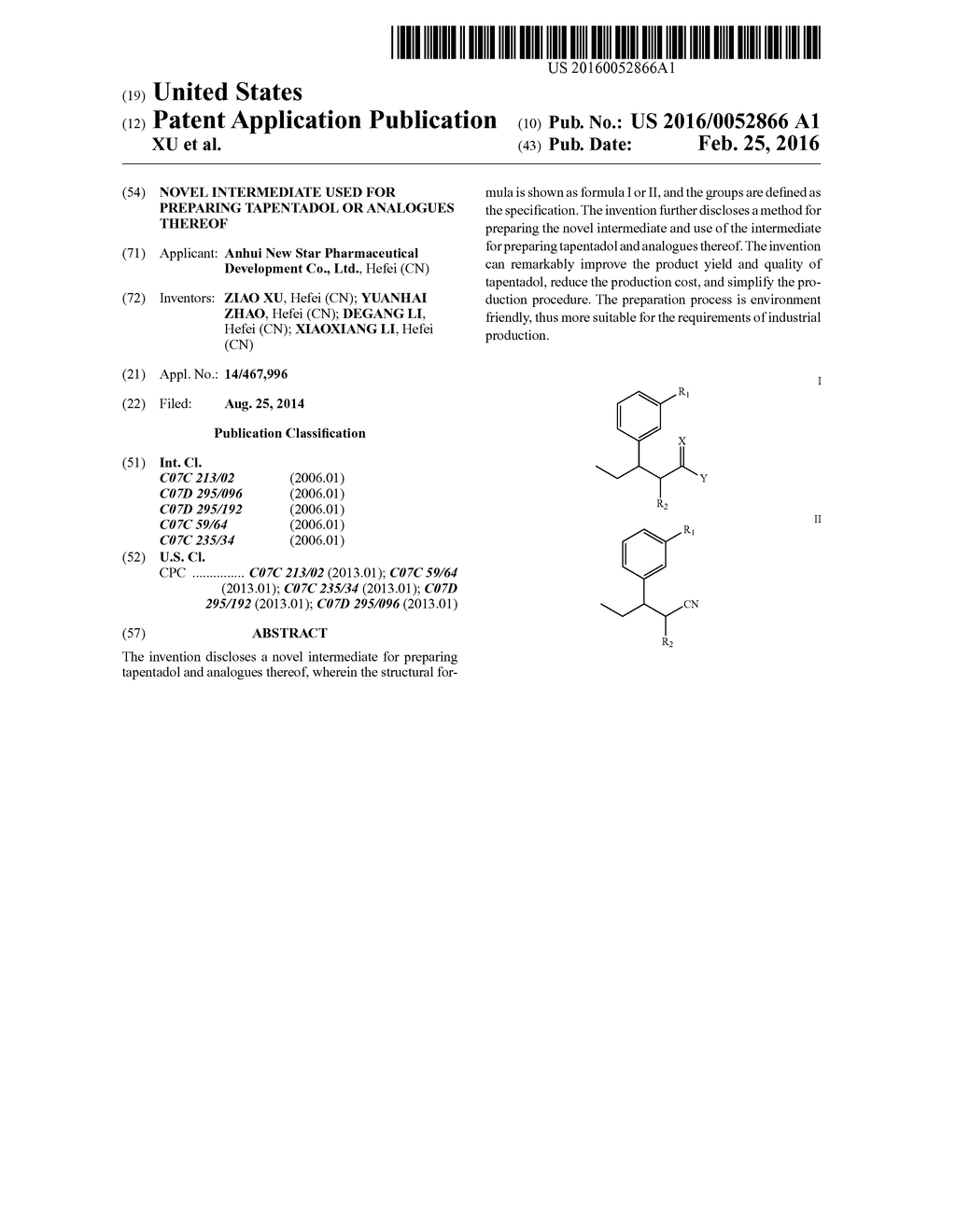 Novel Intermediate Used for Preparing Tapentadol or Analogues Thereof - diagram, schematic, and image 01