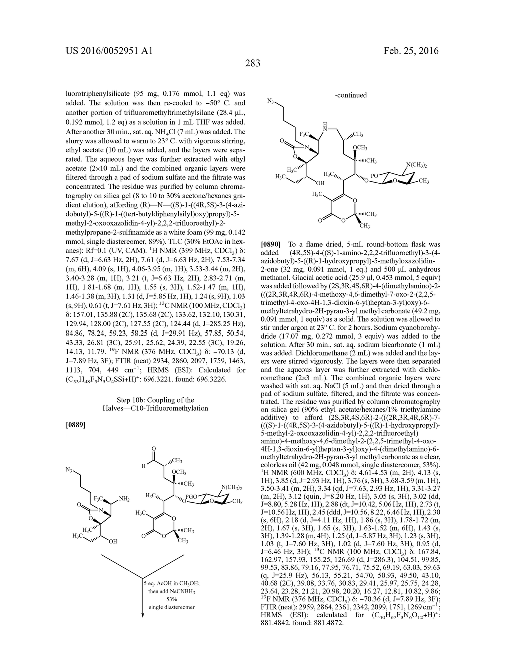 MACROLIDES AND METHODS OF THEIR PREPARATION AND USE - diagram, schematic, and image 288