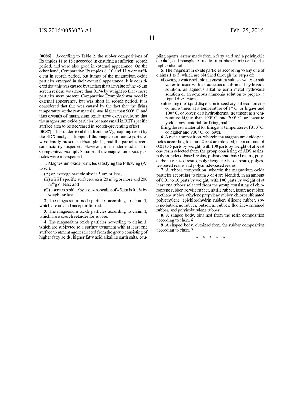 MAGNESIUM OXIDE PARTICLES, RESIN COMPOSITION, RUBBER COMPOSITION, AND     SHAPED BODY - diagram, schematic, and image 13