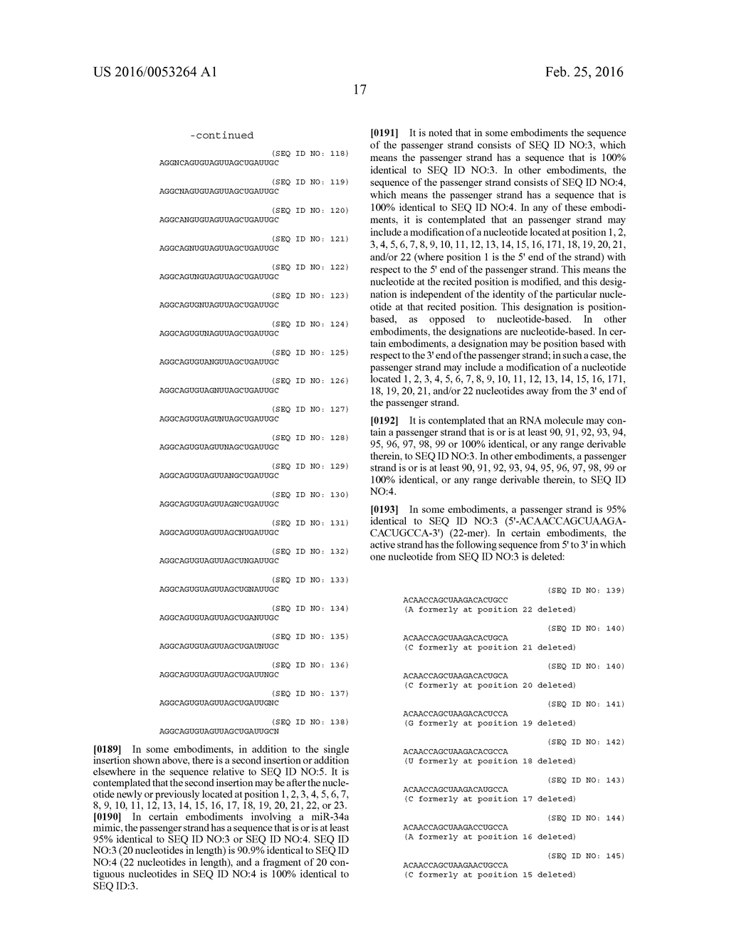 SYNTHETIC MIMICS OF MIR-34 - diagram, schematic, and image 18