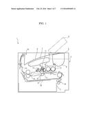 FIXING DEVICE AND IMAGE FORMING APPARATUS HAVING MOVING MEMBER TO BLOCK     RADIANT HEAT AND MOVING BY A FRICTION FORCE BETWEEN A FIXING BELT AND THE     MOVING MEMBER. diagram and image