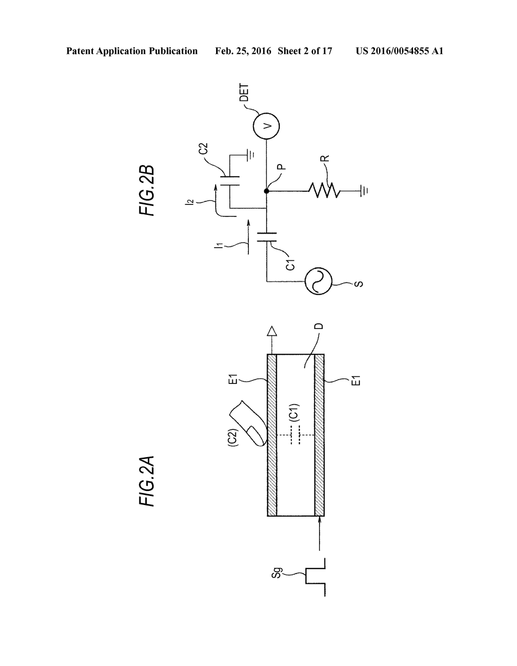 DISPLAY DEVICE WITH TOUCH SENSOR, POTENTIAL CONTROL METHOD AND PROGRAM - diagram, schematic, and image 03