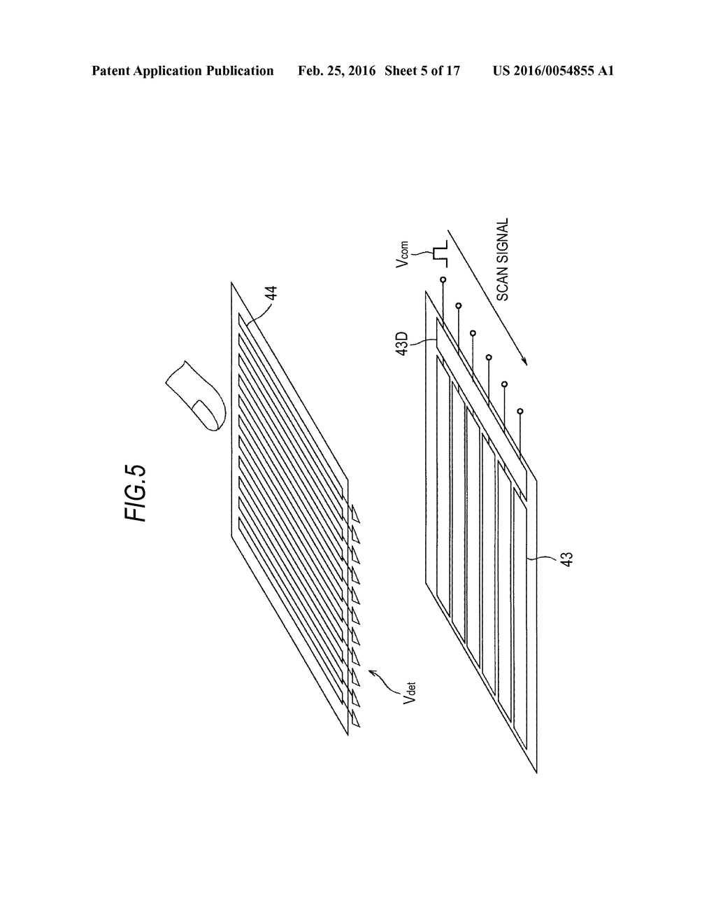 DISPLAY DEVICE WITH TOUCH SENSOR, POTENTIAL CONTROL METHOD AND PROGRAM - diagram, schematic, and image 06