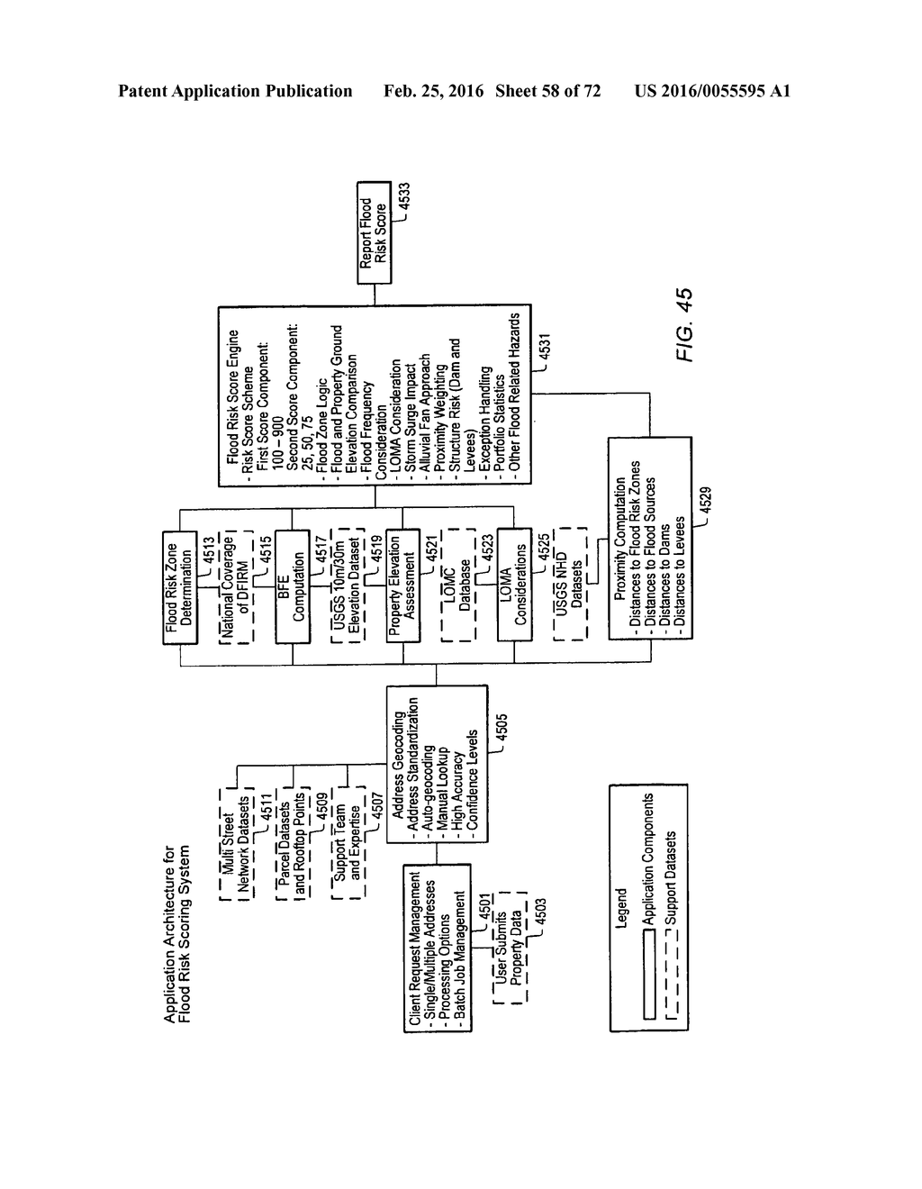 SYSTEMS AND METHOD FOR QUANTIFYING FLOOD RISK - diagram, schematic, and image 59