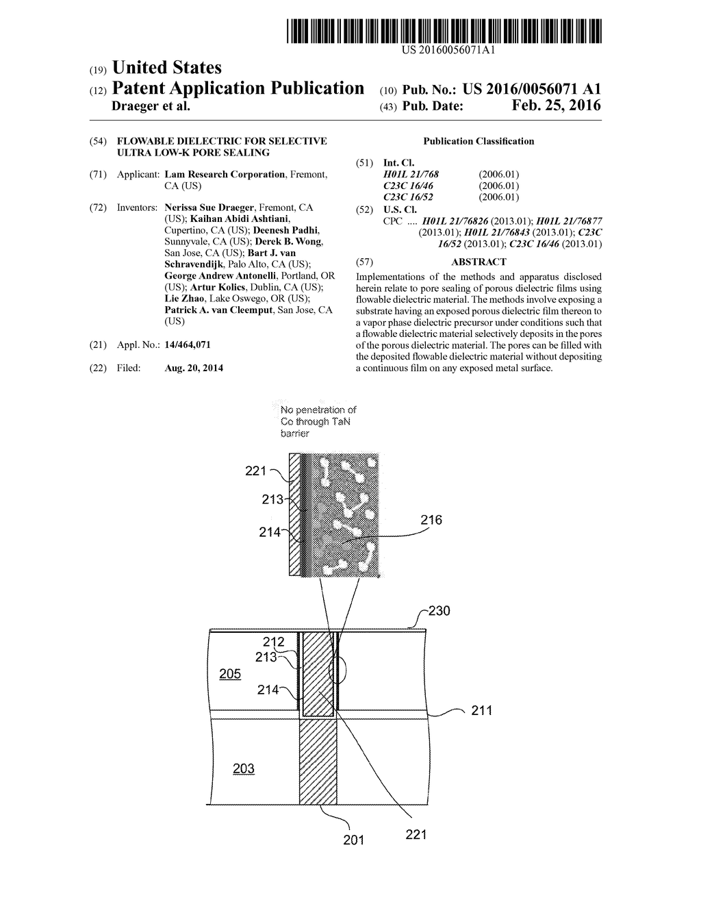 FLOWABLE DIELECTRIC FOR SELECTIVE ULTRA LOW-K PORE SEALING - diagram, schematic, and image 01