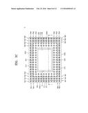 SEMICONDUCTOR PACKAGES WITH A SUBSTRATE BETWEEN A PAIR OF SUBSTRATES diagram and image