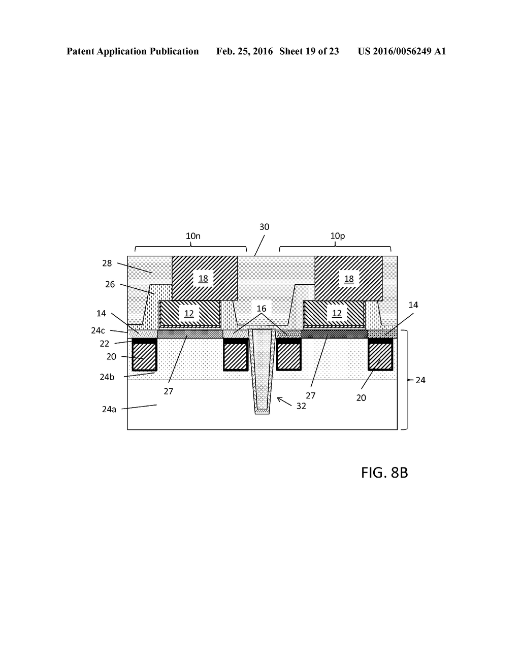 BACKSIDE SOURCE-DRAIN CONTACT FOR INTEGRATED CIRCUIT TRANSISTOR DEVICES     AND METHOD OF MAKING SAME - diagram, schematic, and image 20