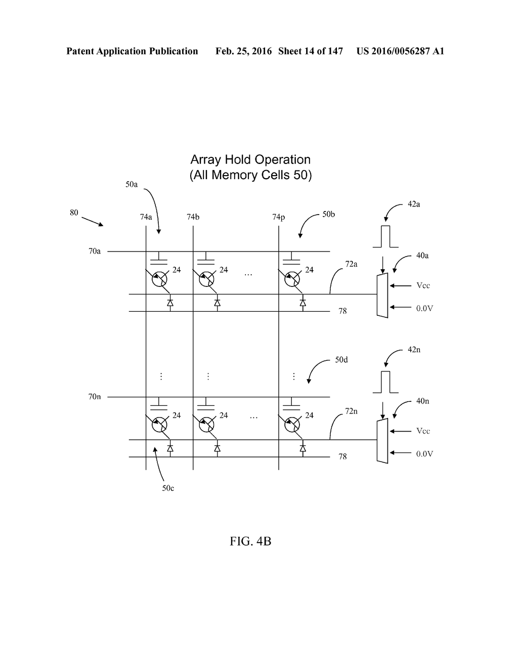 SEMICONDUCTOR MEMORY DEVICE HAVING AN ELECTRICALLY FLOATING BODY     TRANSISTOR - diagram, schematic, and image 15