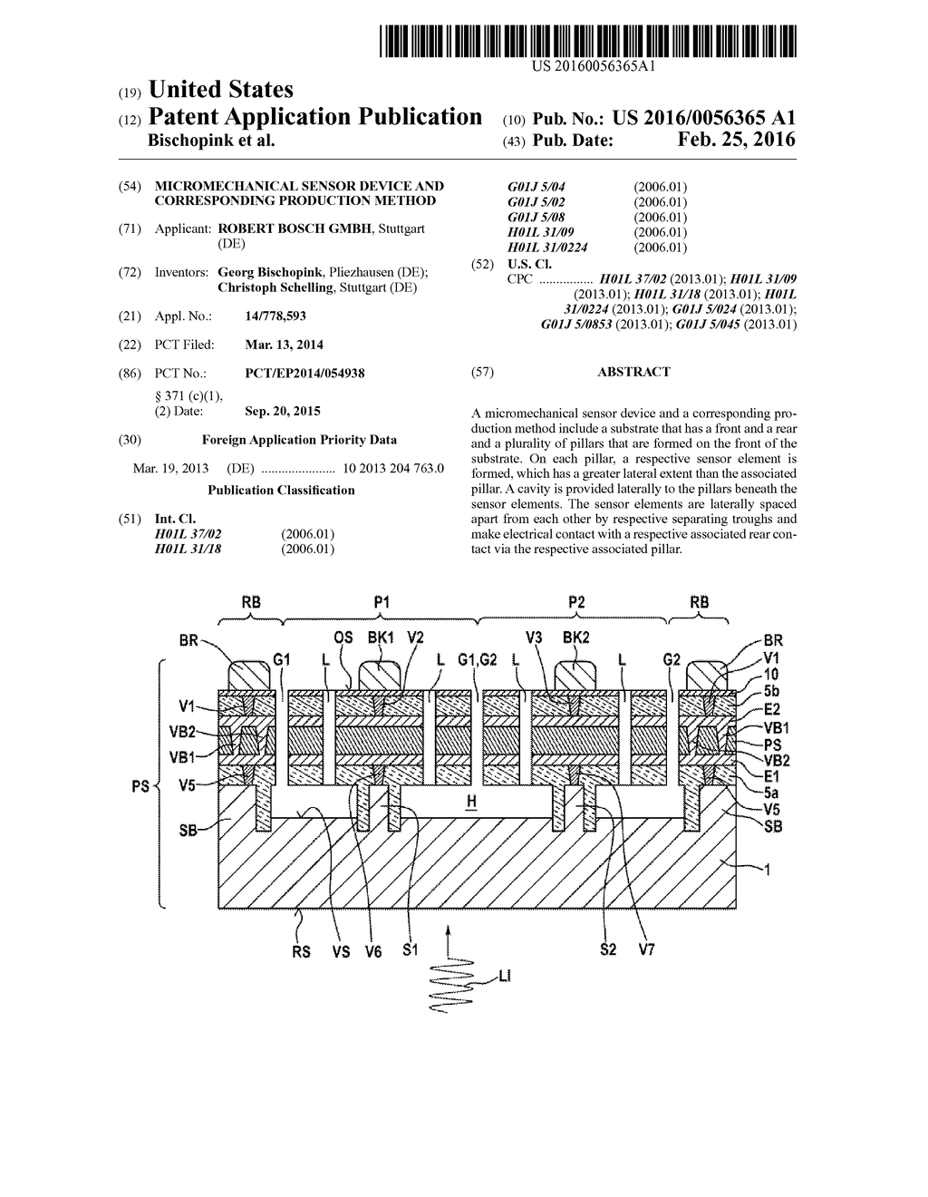 Micromechanical Sensor Device and Corresponding Production Method - diagram, schematic, and image 01