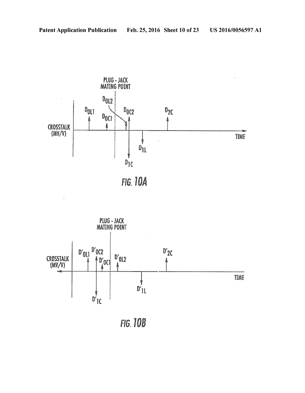 COMMUNICATIONS PLUGS HAVING CAPACITORS THAT INJECT OFFENDING CROSSTALK     AFTER A PLUG-JACK MATING POINT AND RELATED CONNECTORS AND METHODS - diagram, schematic, and image 11