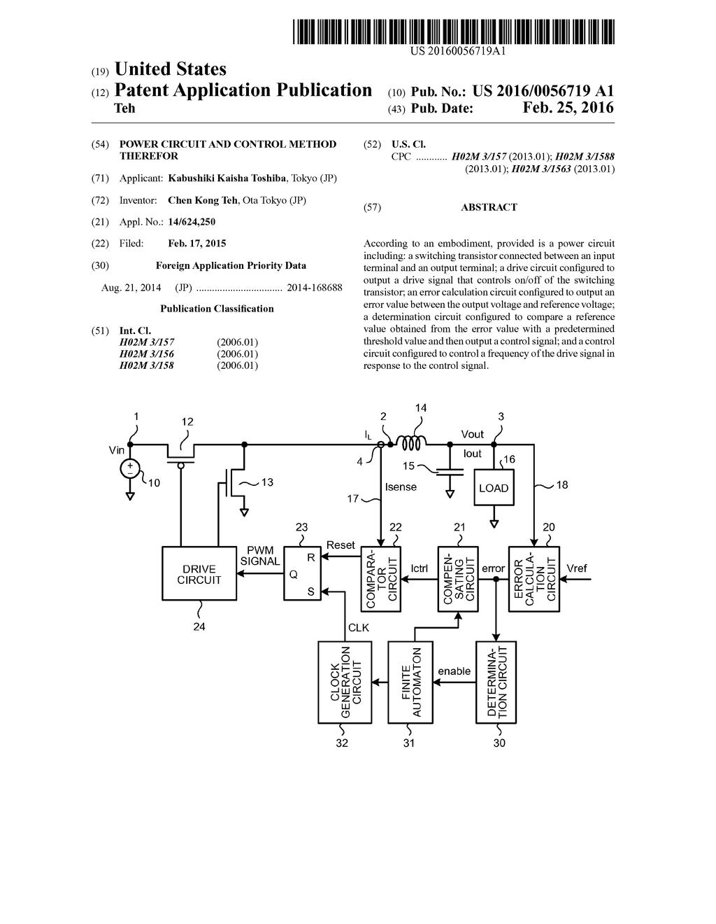 POWER CIRCUIT AND CONTROL METHOD THEREFOR - diagram, schematic, and image 01