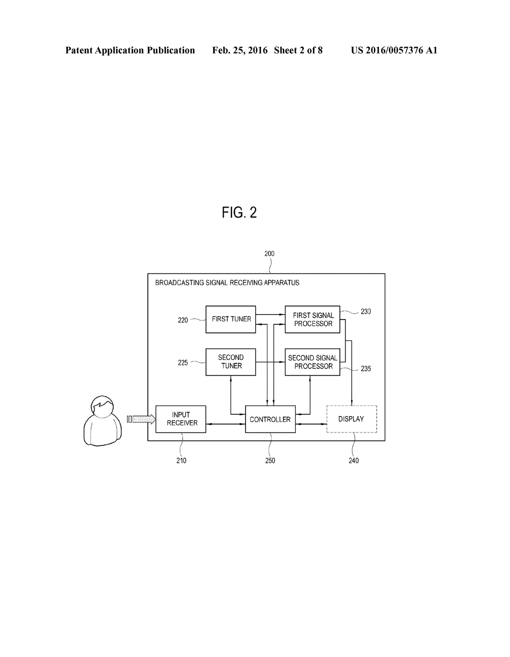 BROADCASTING SIGNAL RECEIVING APPARATUS AND CONTROL METHOD THEREOF - diagram, schematic, and image 03