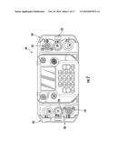 COMMUNICATION DEVICE WITH ERGONOMICALLY OPTIMAL AND ROBUST HANDLES diagram and image