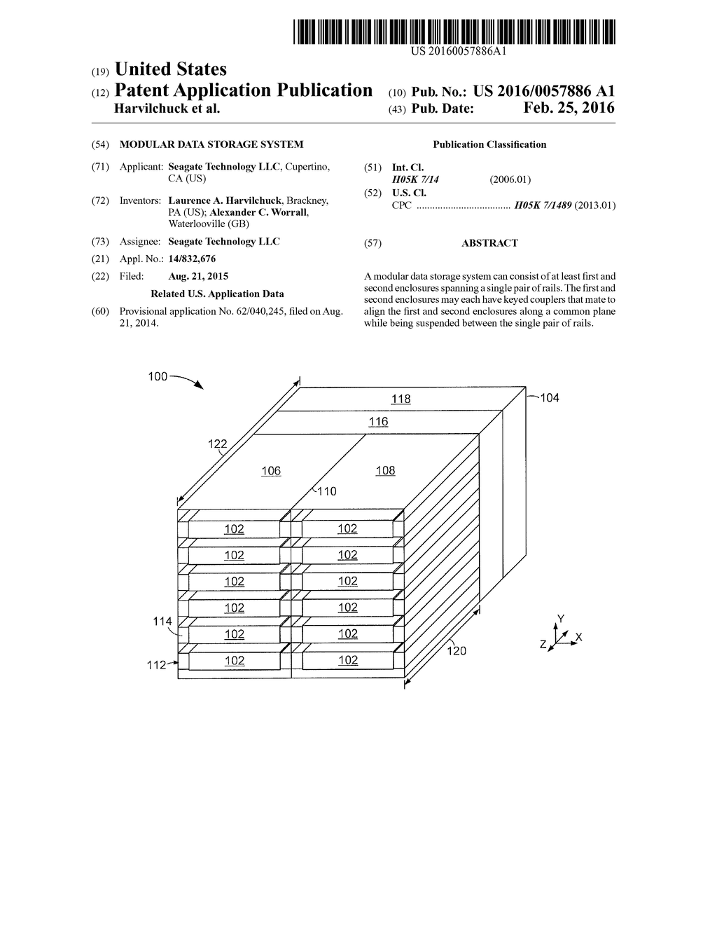 Modular Data Storage System - diagram, schematic, and image 01