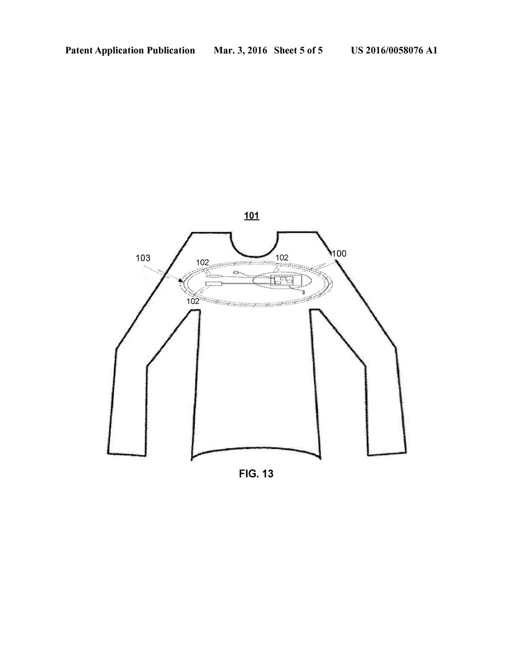 MODULE INSTALLABLE WITH A GARMENT, THE GARMENT AND THE METHOD - diagram, schematic, and image 06