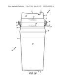 BEVERAGE CONTAINER WITH RECESSED LID AND BREATHABLE SEAL diagram and image