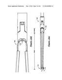 BARIATRIC CLAMP WITH SUTURE PORTIONS, MAGNETIC INSERTS AND CURVATURE diagram and image