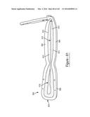 BARIATRIC CLAMP WITH SUTURE PORTIONS, MAGNETIC INSERTS AND CURVATURE diagram and image