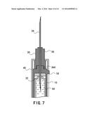 DISPOSABLE SAFETY ANESTHETIC SYRINGE AND THE NEEDLE HUB THERETO diagram and image