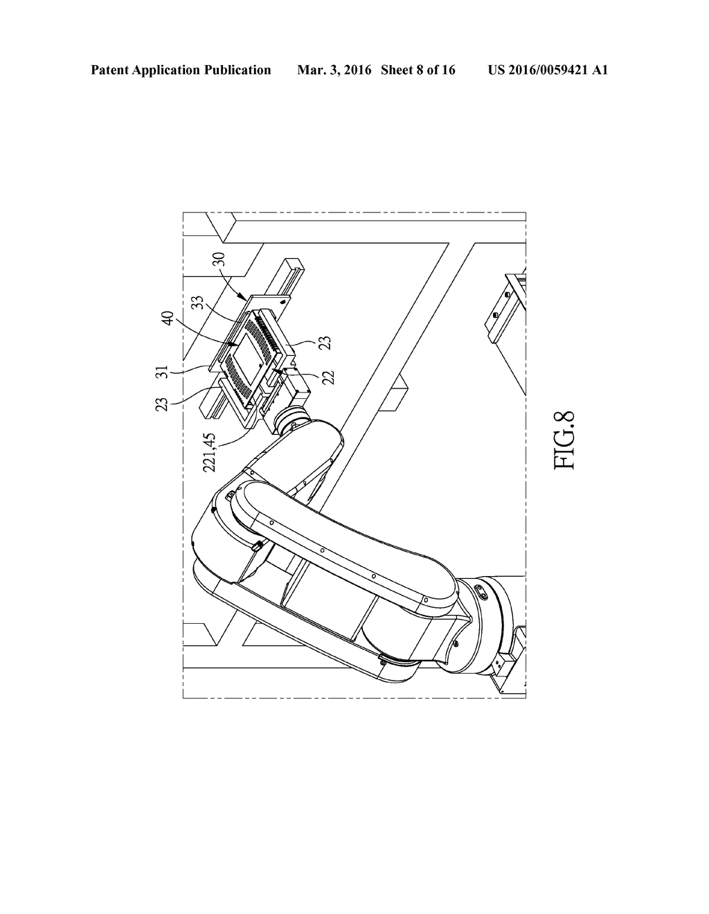 DEVICE AND METHOD FOR AUTOMATICALLY POSITIONING A CASING - diagram, schematic, and image 09