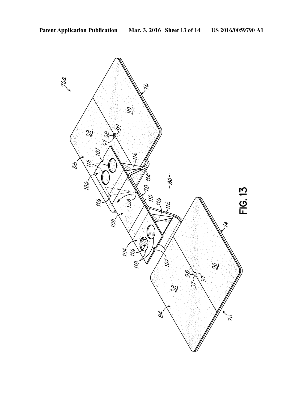 Vehicle Floor Mat Having Collapsible Storage Container - diagram, schematic, and image 14