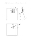 ADHESIVE CLAMP FOR CLOSING A BAG diagram and image