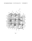 STORAGE SYSTEM USING LIFTING MECHANISM FOR COLLECTING CONTAINERS IN     DESIRED SEQUENCE diagram and image