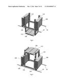 STORAGE SYSTEM USING LIFTING MECHANISM FOR COLLECTING CONTAINERS IN     DESIRED SEQUENCE diagram and image