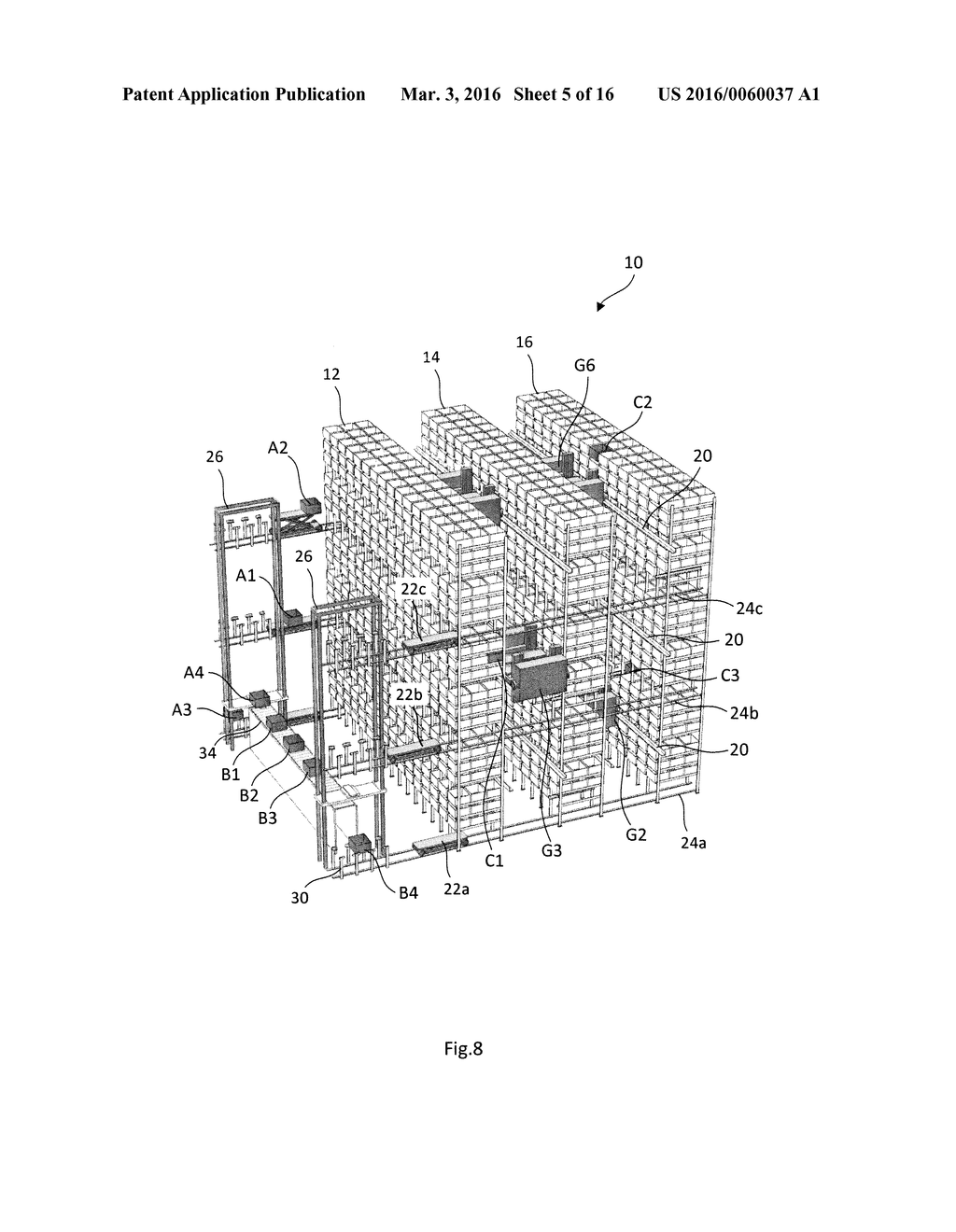 STORAGE SYSTEM USING LIFTING MECHANISM FOR COLLECTING CONTAINERS IN     DESIRED SEQUENCE - diagram, schematic, and image 06