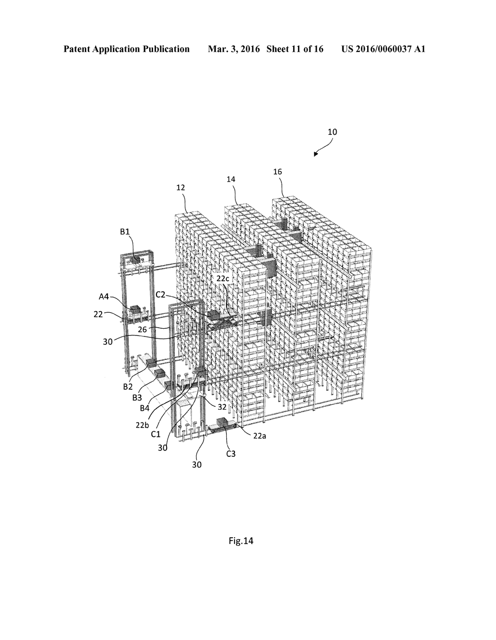 STORAGE SYSTEM USING LIFTING MECHANISM FOR COLLECTING CONTAINERS IN     DESIRED SEQUENCE - diagram, schematic, and image 12