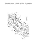 CONVEYOR BELT MODULE WITH SKEWED DRIVE SURFACES diagram and image