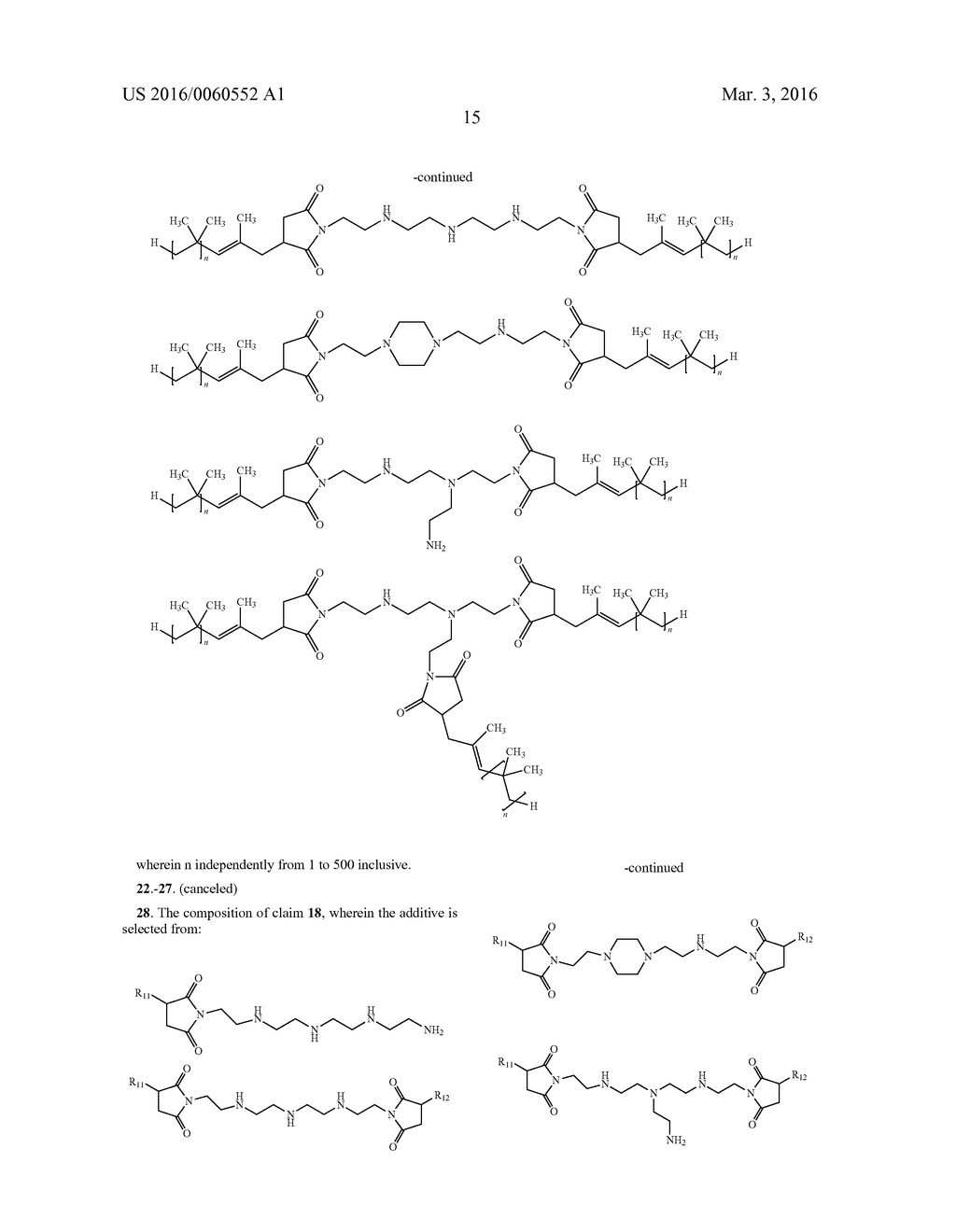 POLYALKYL SUCCINIC ANHYDRIDE DERIVATIVES AS ADDITIVES FOR FOULING     MITIGATION IN PETROLEUM REFINERY PROCESSES - diagram, schematic, and image 25