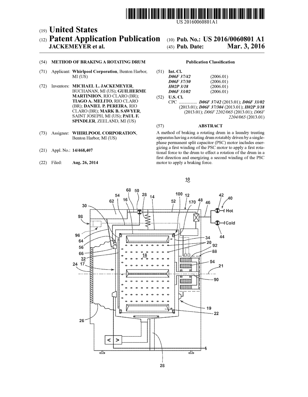 METHOD OF BRAKING A ROTATING DRUM - diagram, schematic, and image 01