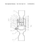 AXIAL VALVE WITH STATIONARY ELEMENT diagram and image