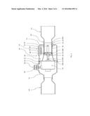 AXIAL VALVE WITH STATIONARY ELEMENT diagram and image