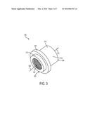 FIREARM SUPPRESSOR INSERT RETAINED BY ENCAPSULATING PARENT MATERIAL diagram and image