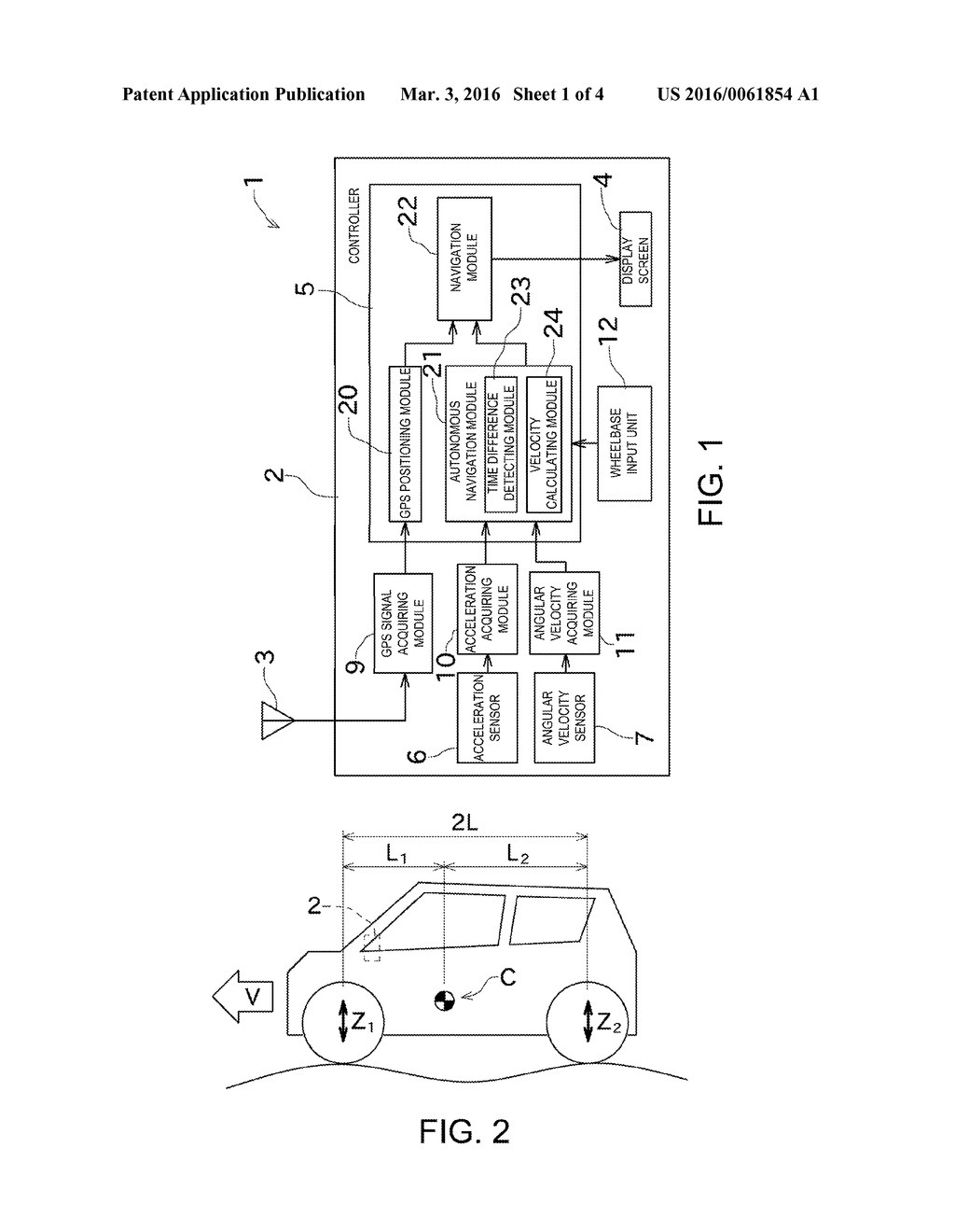 METHOD AND DEVICE FOR CALCULATING VELOCITY - diagram, schematic, and image 02