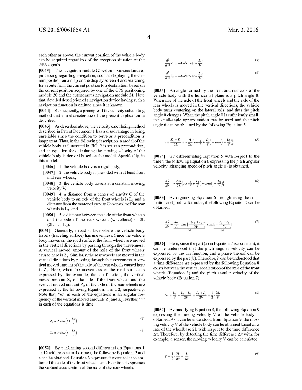 METHOD AND DEVICE FOR CALCULATING VELOCITY - diagram, schematic, and image 09