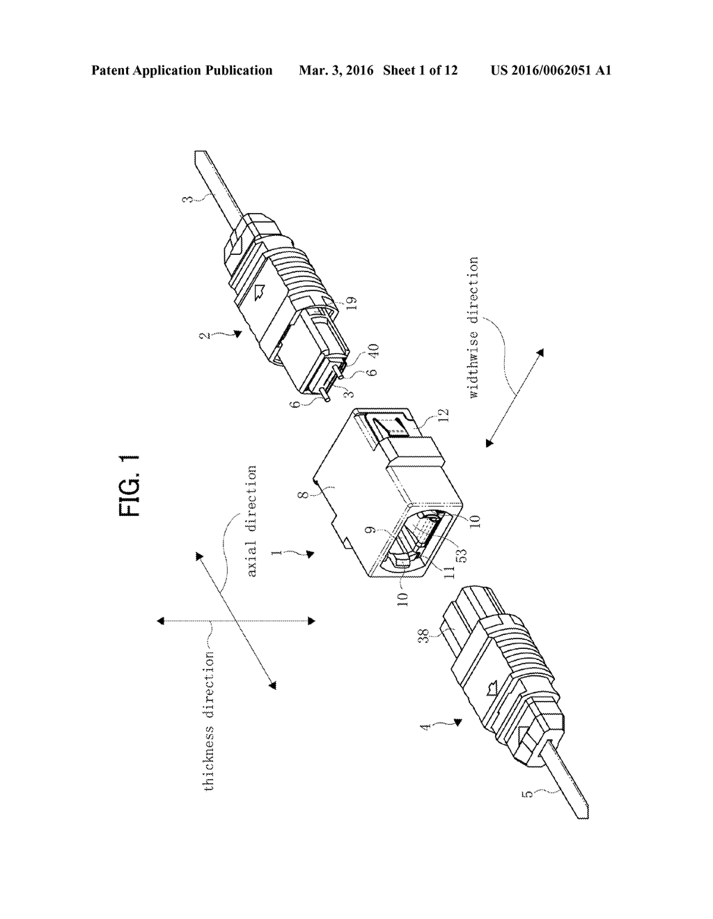 OPTICAL CONNECTOR ASSEMBLY AND OPTICAL CONNECTOR ADAPTER WITH SHUTTER - diagram, schematic, and image 02