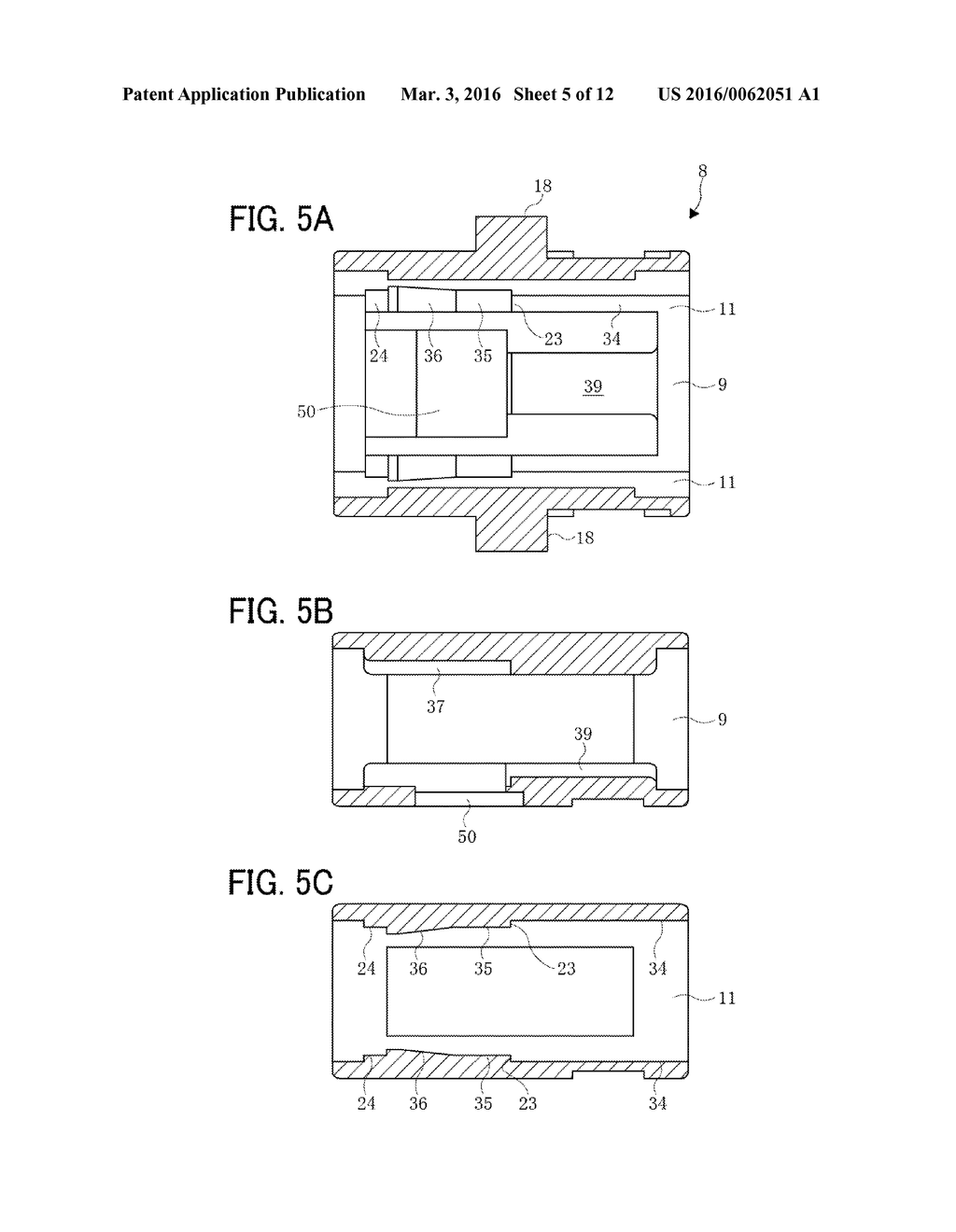 OPTICAL CONNECTOR ASSEMBLY AND OPTICAL CONNECTOR ADAPTER WITH SHUTTER - diagram, schematic, and image 06