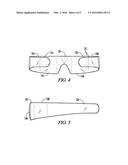 HAIRBAND AND METHOD OF MANUFACTURE INCLUDING A SINGLE MOLD WITH OPTICAL     LENS INSERTS diagram and image