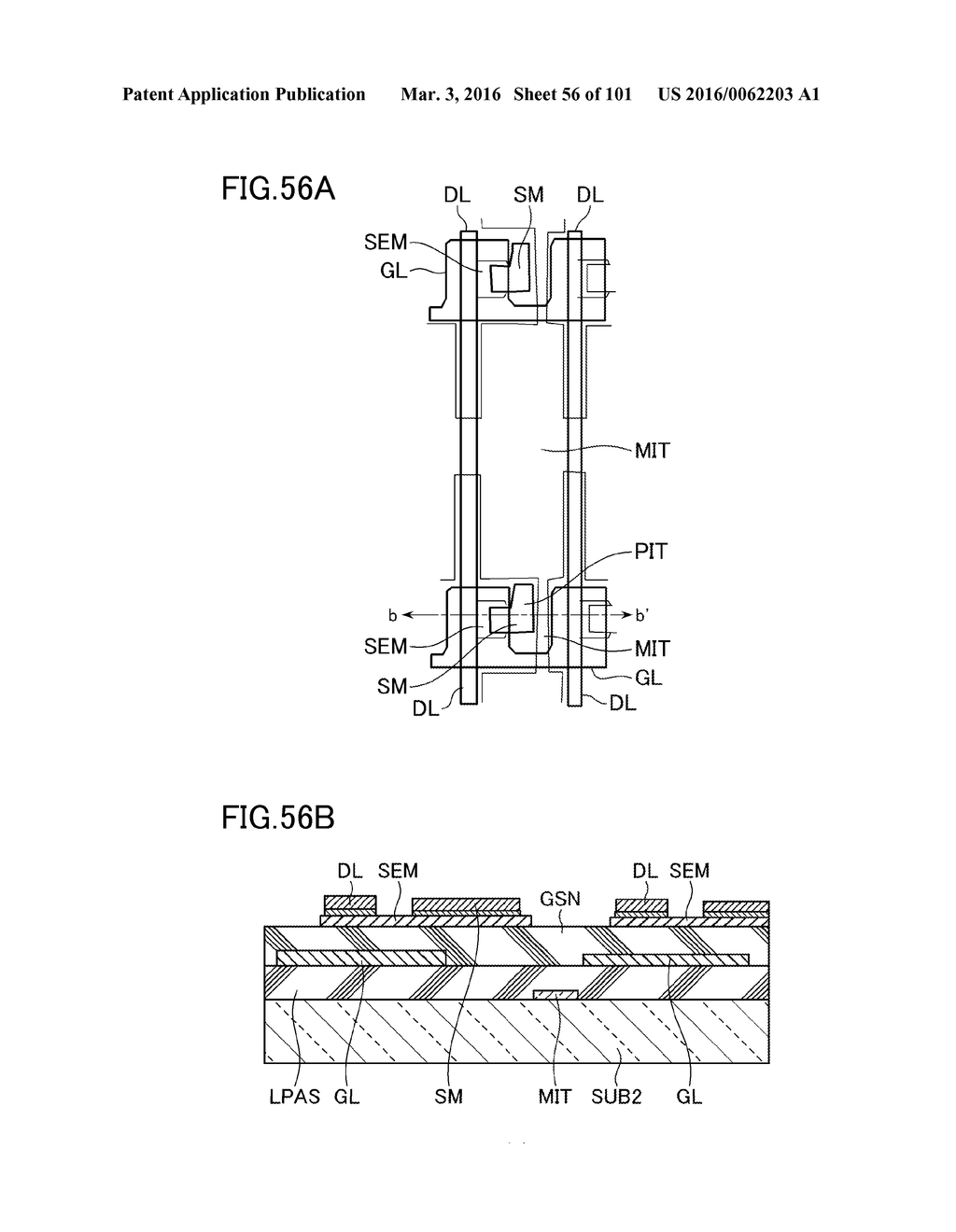 LIQUID CRYSTAL DISPLAY AND METHOD OF MANUFACTURING THE SAME - diagram, schematic, and image 57